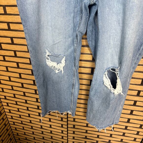 Maurices Brooklyn Relaxed Straight Ankle Jeans Size 16W Short - Picture 6 of 9